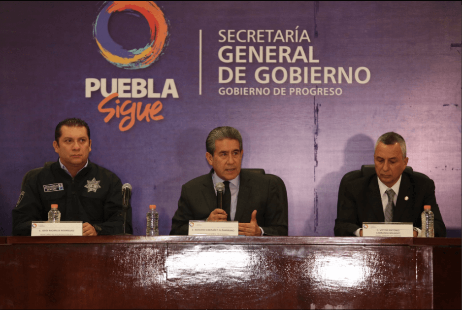 Diódoro Carrasco, secretario de Gobierno de Puebla. (@SGGPuebla)