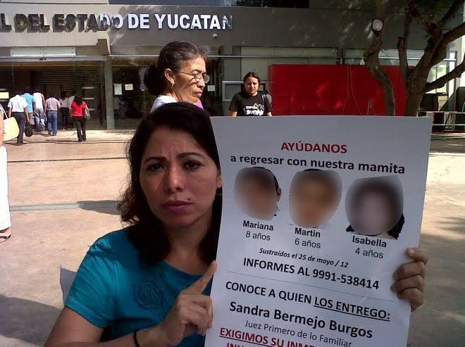 Emma Gabriela Molina Canto busca a sus hijos que le fueron arrebatados; la mujer fue asesinada (Twitter @darwinfranco)