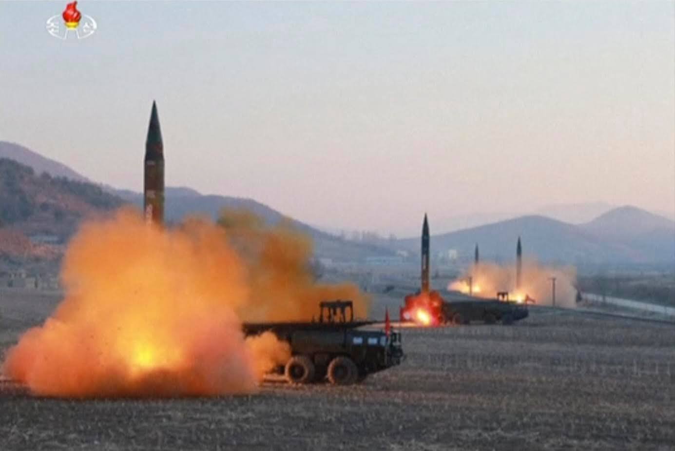 Corea del Norte lanzó cuatro misiles el pasado lunes 6 de marzo. (AP)