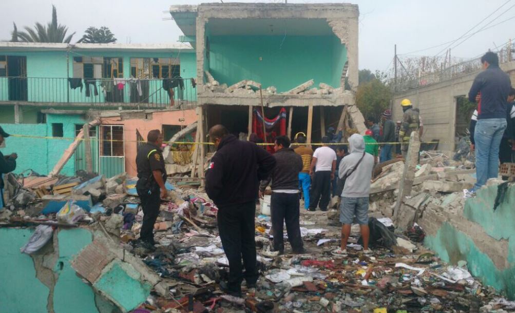 Una explosión en una vivienda en Tultepec causa la muerte de cuatro personas (Twitter @CruzRojaEM)