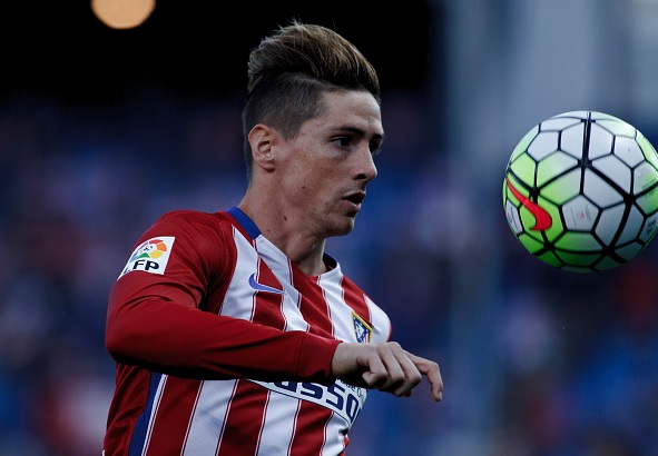 Fernando Torres futbolista español del Atlético de Madrid.