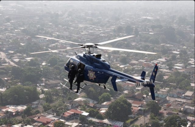 Helicóptero se suma a la vigilancia en Ciudad Juárez; autoridades buscan disminuir la violencia (Twitter @MunicipioJuarez)