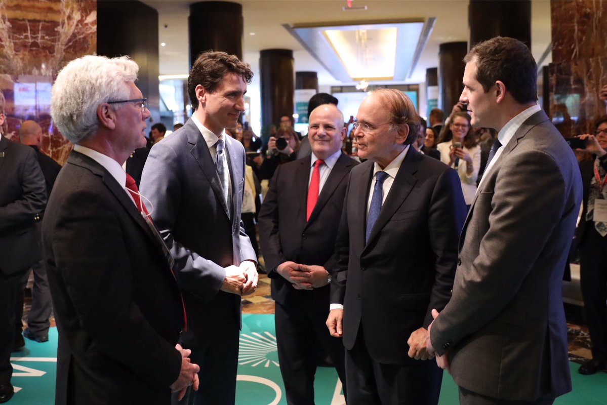 Trudeau, que asistió el jueves a la conferencia energética internacional IHS CERAWeek que se celebra en Houston, Texas. (Twitter: @JustinTrudeau)