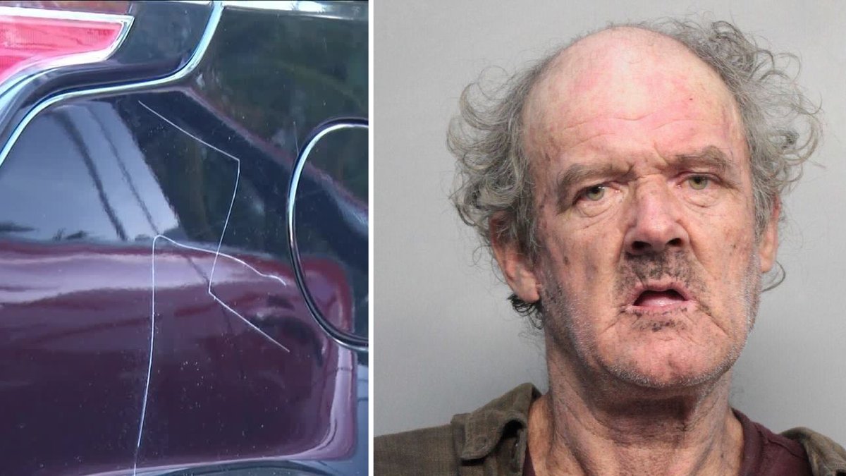 La Policía de Miami Beach detuvo a Timothy Merriam por trazar esvásticas en varios automóviles.