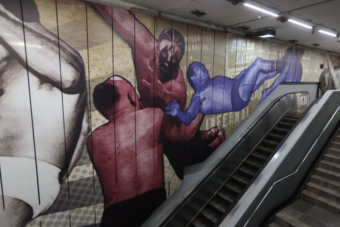 Leyendas de la Lucha Libre llegan al Metro de la CDMX