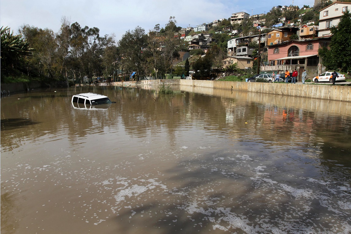 Lluvias en Tijuana provocan varios incidentes; las autoridades alertan daño grave en el sistema de drenaje municipal (NTX, archivo)