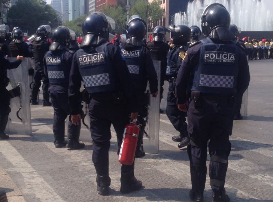 La Secretaría de Seguridad Pública capitalina actualizó su protocolo de actuación durante las manifestaciones (@ApoyoVial).