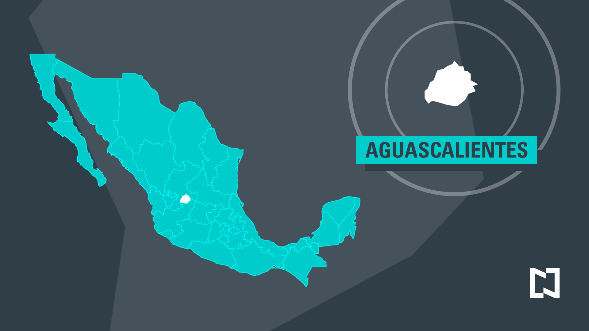 Mapa de Aguascalientes - Marzo 2017 (Noticieros Televisa)
