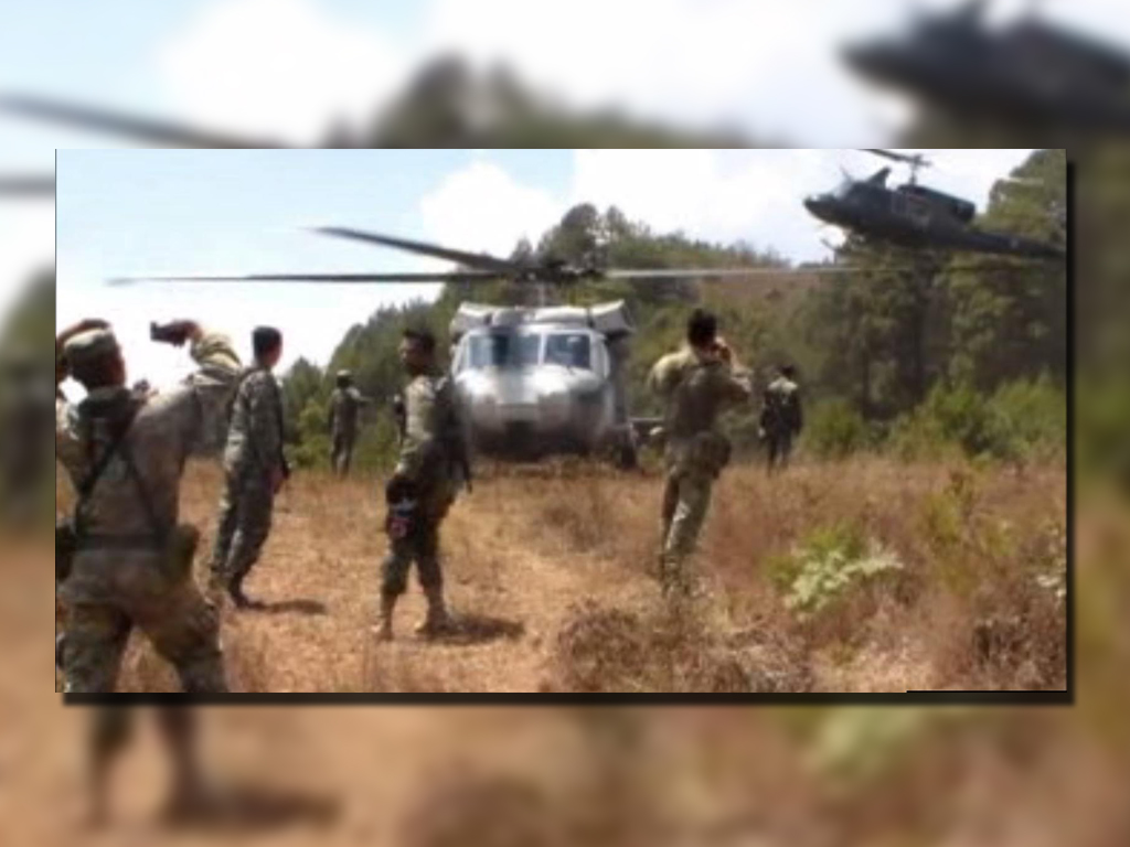 Militares destruyen 11 plantíos de amapola en una comunidad triqui, en los límites de Oaxaca y Chiapas (Noticieros Televisa)