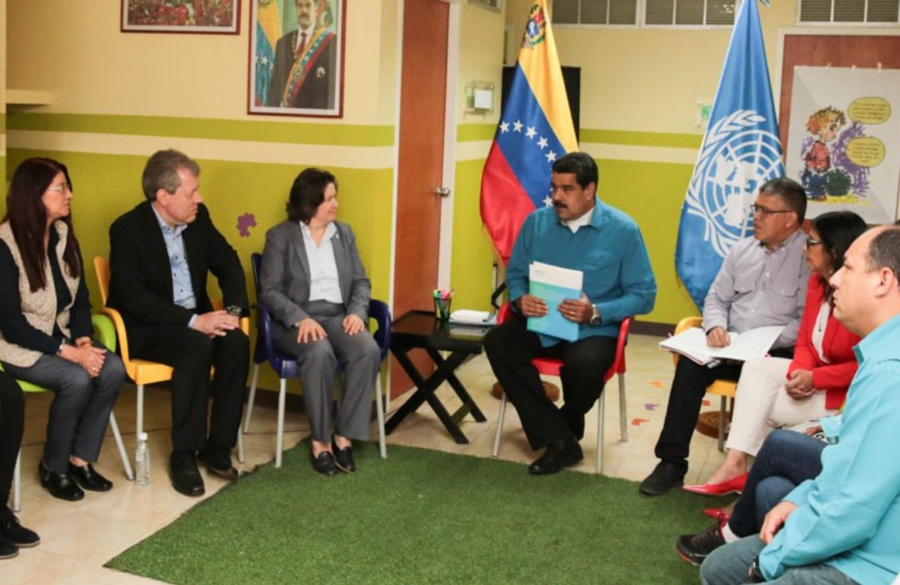 Maduro pidió apoyo a la ONU para regularizar el abasto de medicina. (Twitter: @PresidencialVen)