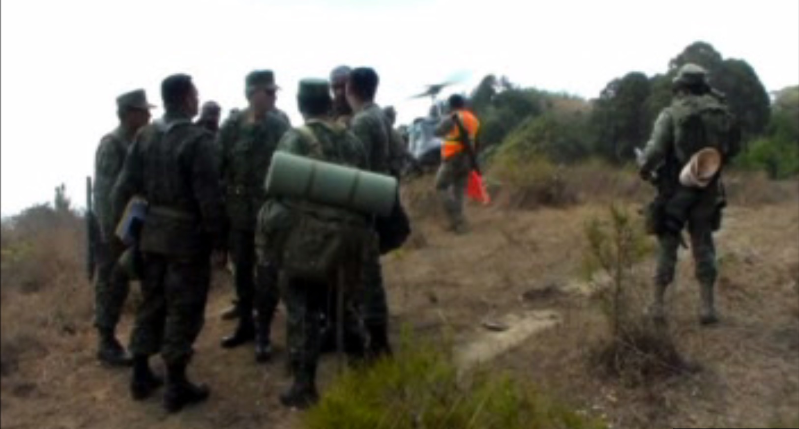 Militares destruyen 11 plantíos de amapola en una comunidad triqui, en los límites de Oaxaca y Guerrero. (Noticieros Televisa)