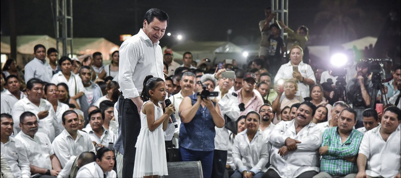 Miguel Ángel Osorio Chong participa en un evento con el Gobierno de Chiapas (Twitter @osoriochong)