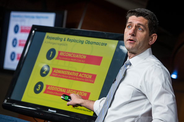 Paul Ryan, presidente de la Cámara de Representantes de Estados Unidos y principal promotor del plan sanitario republicano en el Congreso. (Getty Images)
