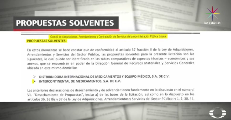 Licitación de medicamentos en Guanajuato (Noticieros Televisa)