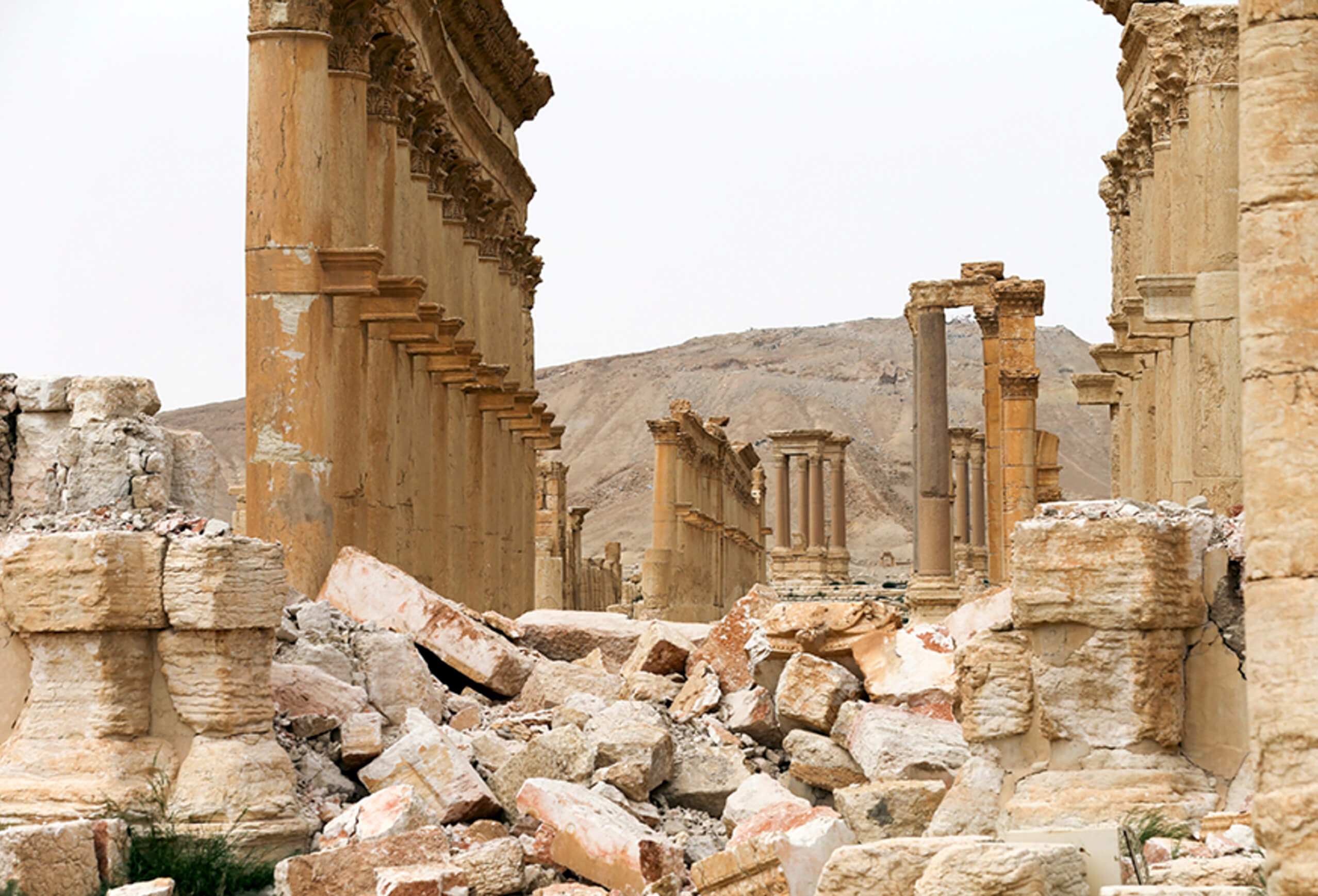 Ruinas de Palmira tras la ocupacion del Estado Islámico (AP, archivo)