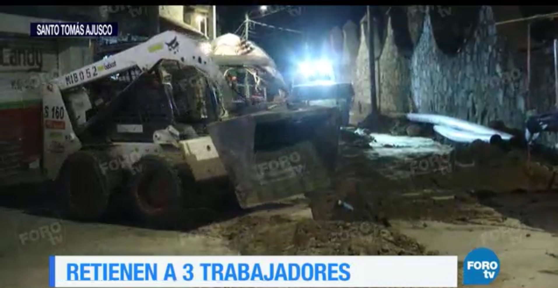 Habitantes de Santo Tomás Ajusco retienen a 3 trabajadores de obra hidráulica