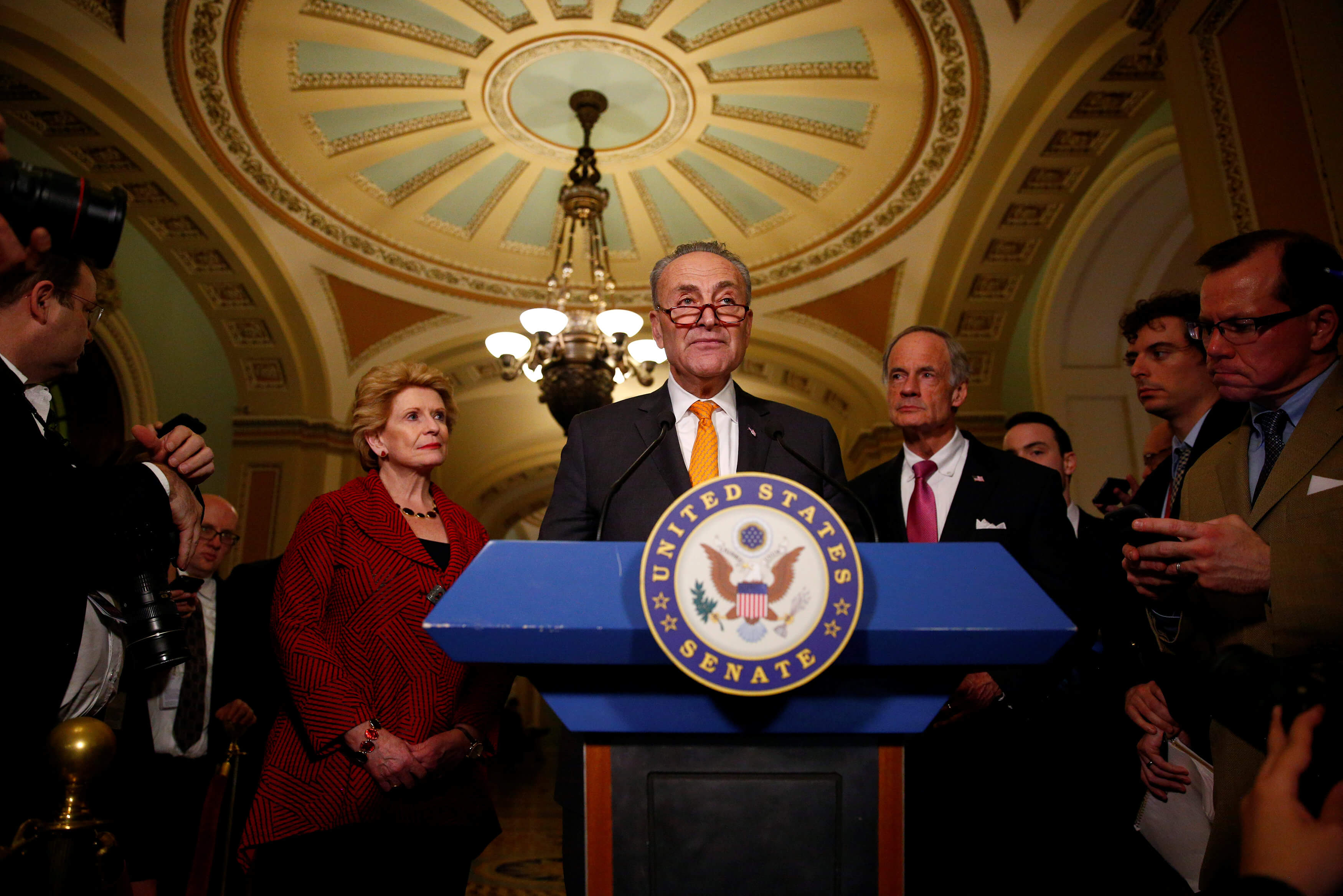 Chuck Schumer, líder demócrata en el Senado de Estados Unidos. (Reuters)