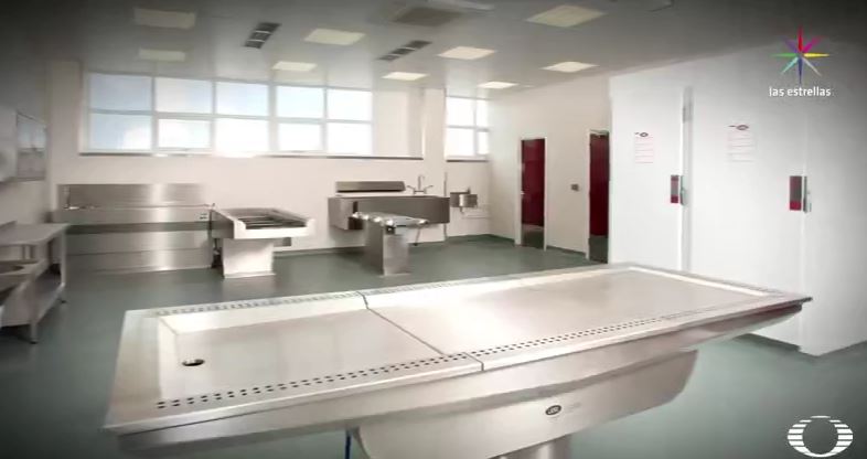 Instalaciones de una morgue (Noticieros Televisa)