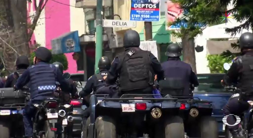 Ante el incremento de los asaltos a negocios en la colonia Guadalupe Tepeyac, en la delegación Gustavo A. Madero, la Policía Preventiva de la SSP-CDMX realiza un operativo en la colonia. (Noticieros Televisa)