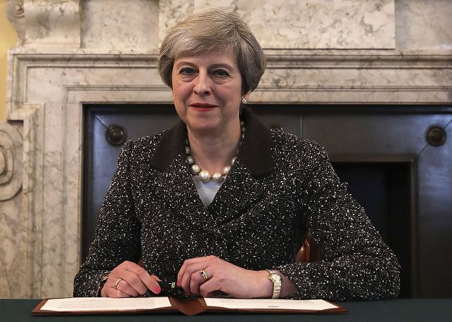 Theresa May, primera ministra británica. (AP)