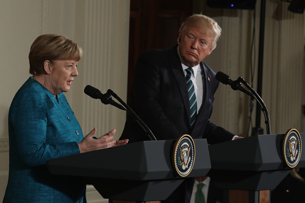 Trump elogió el liderazgo de Merkel en su apoyo en Afganistán (Getty Images)