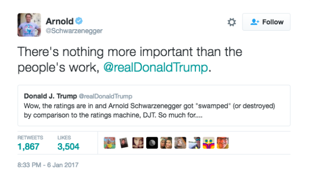 tweet trump Schwarzenegger 3