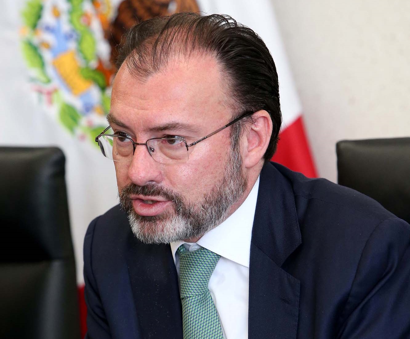 Luis Videgaray participa en una reunión; el funcionario inaugura la Semana Árabe en México 2017 (NTX, archivo)