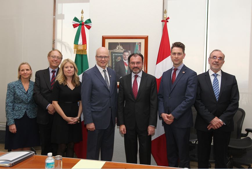 Los funcionarios dialogaron sobre la importancia de la relación México-Canadá. (SRE)