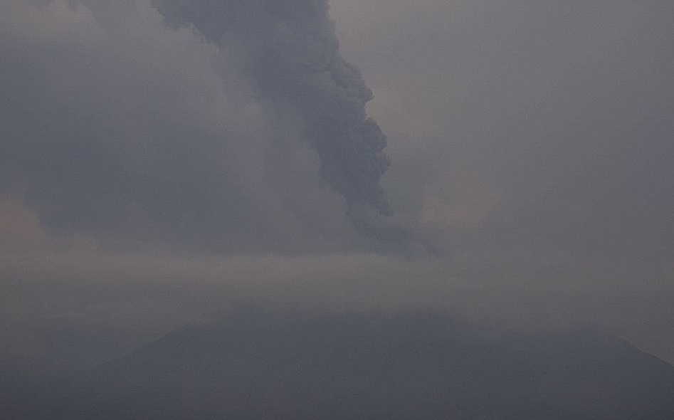 Explosión del Volcán de Colima.