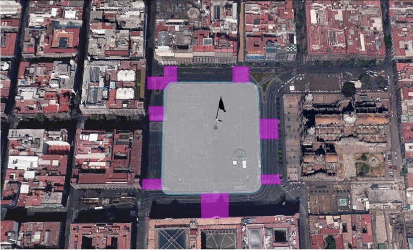 Imagen virtual de la remodelación del Zócalo de la Ciudad de México; autoridades inician los trabajos (Twitter @GobCDMX)