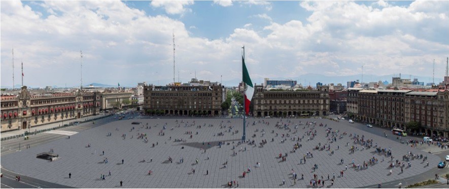 Imagen virtual de la remodelación del Zócalo de la Ciudad de México; autoridades inician los trabajos (Twitter @GobCDMX)