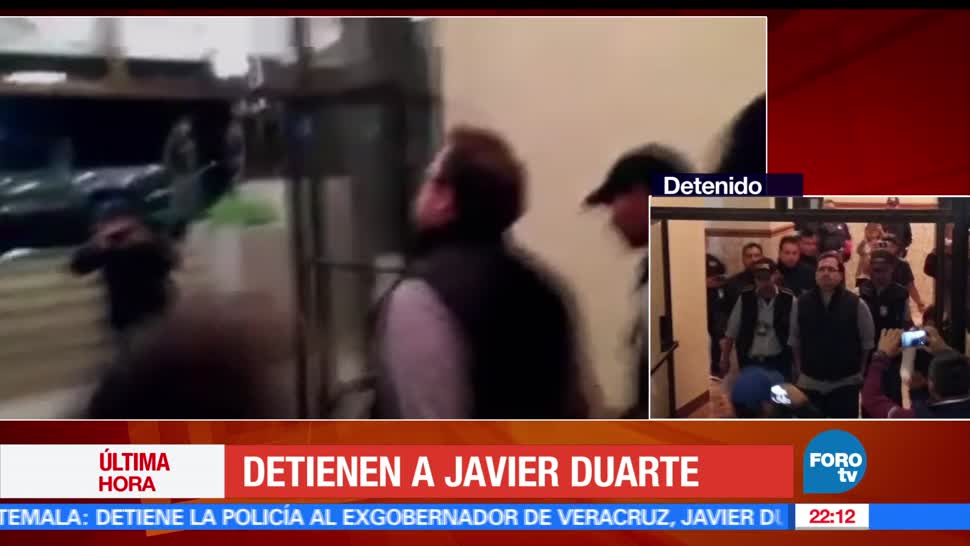 Javier Duarte es detenido en Panajachel, Guatemala