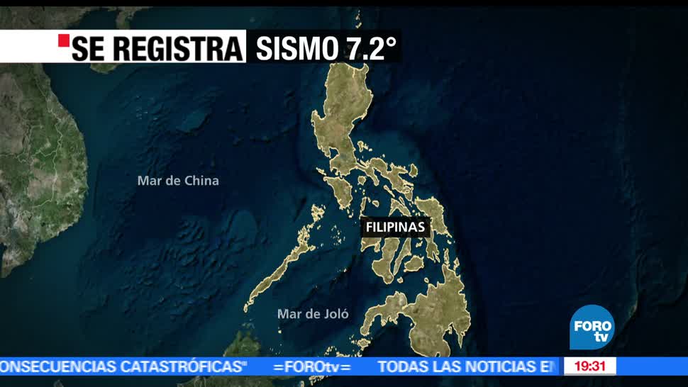 Sismo, magnitud 7.2, Filipinas, Alerta, Tsunami