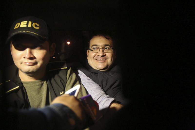 Javier Duarte, exgobernador de Veracruz, fue detenido el sábado en Guatemala. (EFE)
