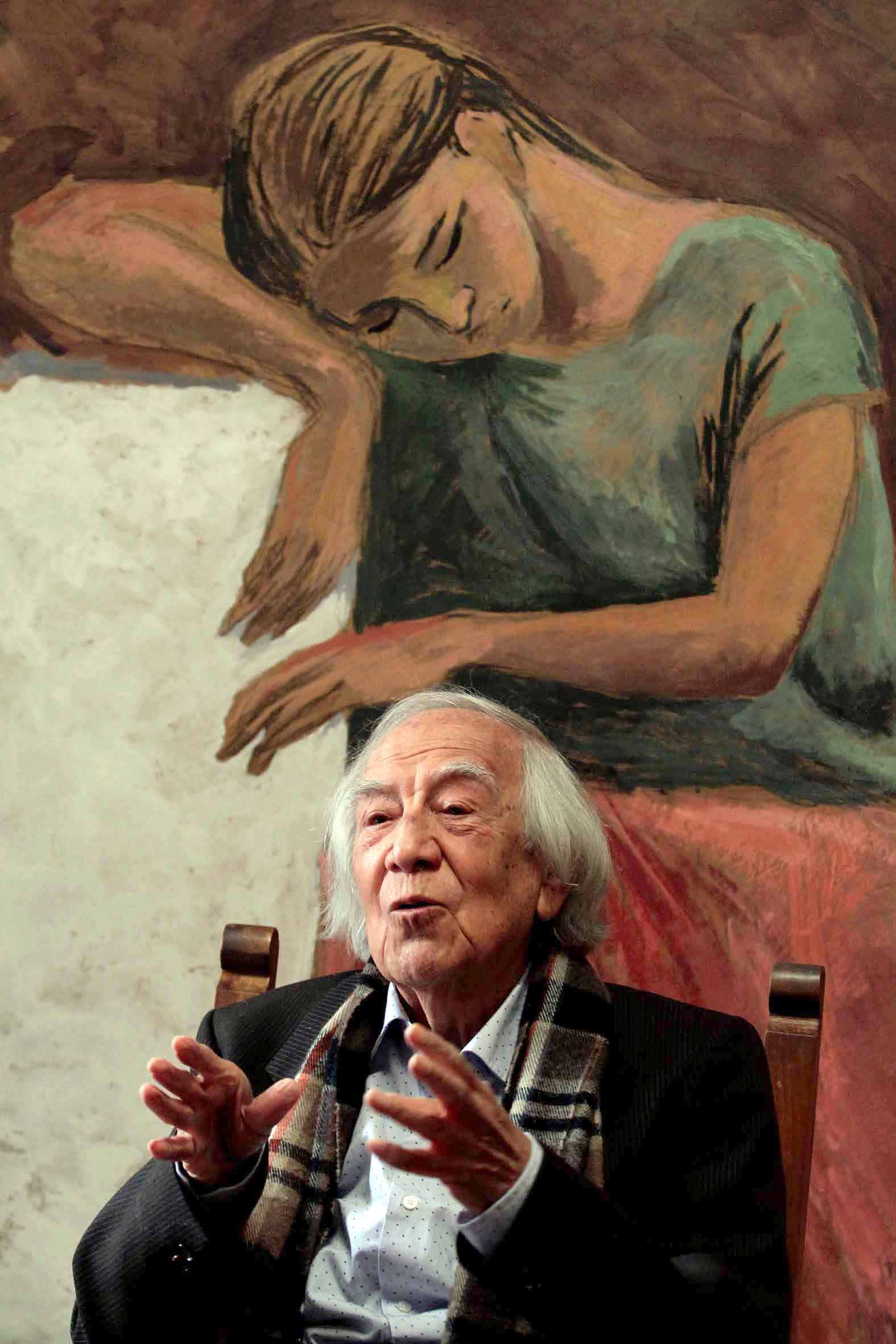 Arturo García Bustos, muralista mexicano. (Notimex)