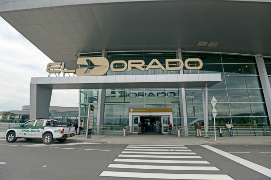 Aeropuerto colombiano El Dorado.