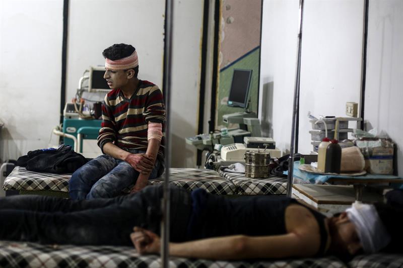 Al menos 72 personas mueren en Siria por un ataque con armas químicas en Khan Sheikhoun. (EFE)