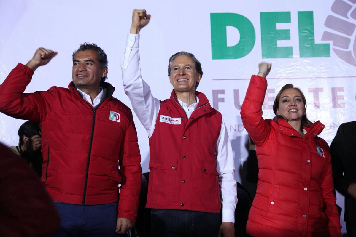 Alfredo del Mazo arranca campaña en Tlalnepantla, Edomex. (Twitter @EnriqueOchoaR)
