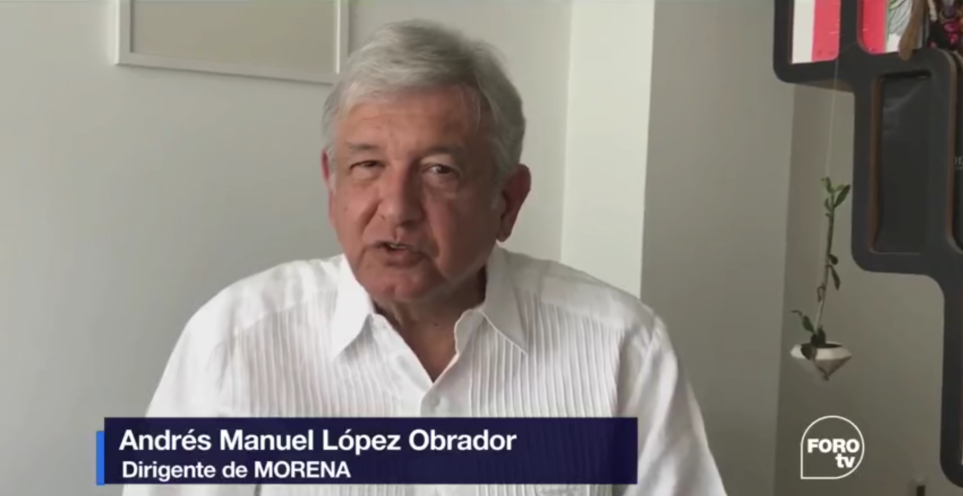 Andrés Manuel López Obrador, líder de Morena. (FOROtv)