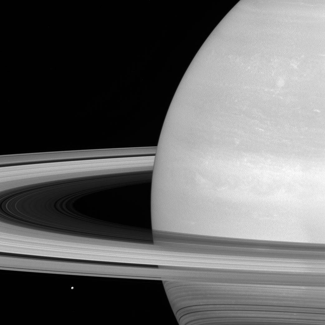 Imagen de los anillos de Saturno (NASA/AP)