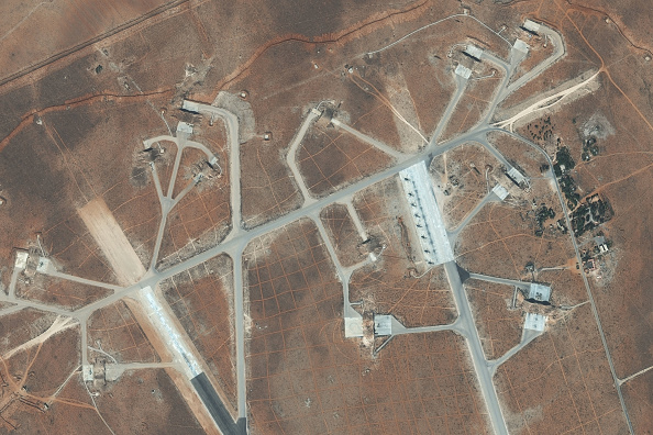 Vista de la base aérea Shayrat. (Getty Images)