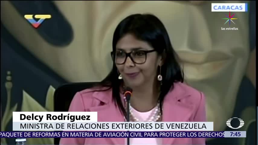 Canciller de Venezuela arremete contra México