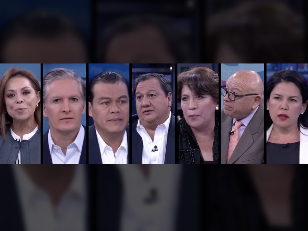 Candidatos al gobierno del Estado de México en la mesa de Despierta con Loret. (Noticieros Televisa)