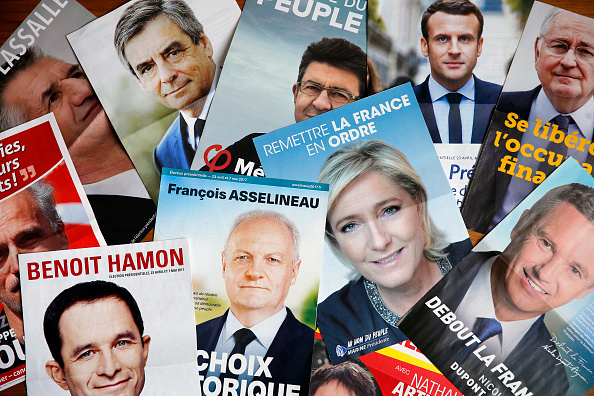 Candidatos a la presidencia en Francia. (Getty Images)