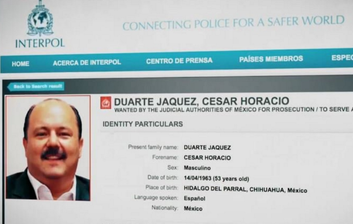 César Duarte, exgobernador de Chihuahua. (Noticieros Televisa)