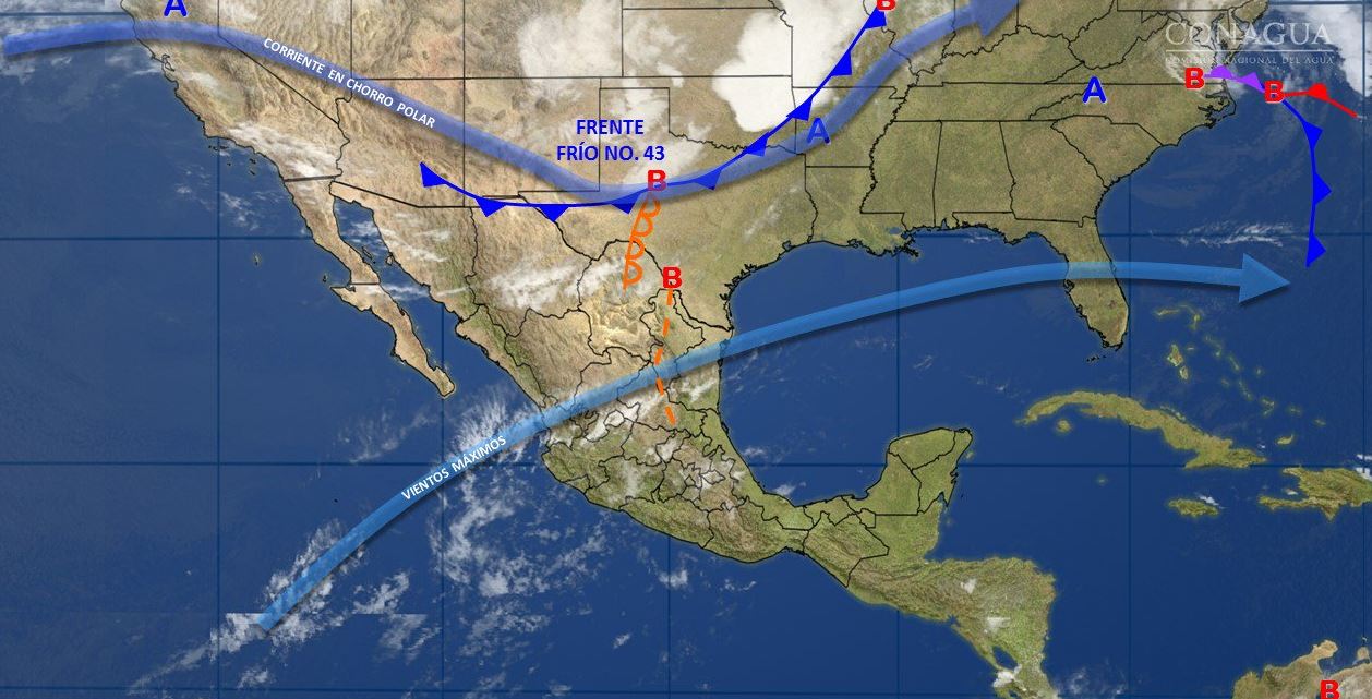 Mapa con el pronóstico del clima para este 25 de abril; predominará ambiente seco y caluro en la mayor parte de México. (SMN)Mapa con el pronóstico del clima para este 25 de abril; predominará ambiente seco y caluro en la mayor parte de México. (SMN)