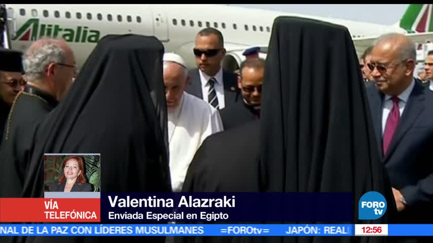 Concluye primer día del papa Francisco en Egipto