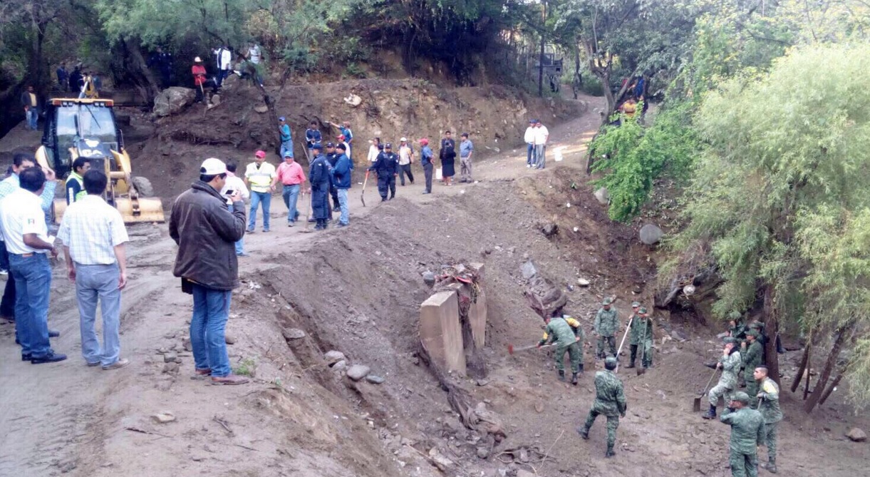 Las lluvias y granizadas ocurrieron los días 17 y 18 de abril en el estado de Oaxaca. (Twitter @GobOax)