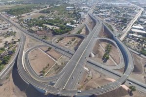 El Entronque de la Carretera México 15- LosMochis tiene una longitud de 9.2 km. (Twitter @SCT_mx)