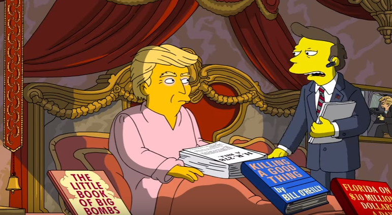 Los Simpson bromean sobre los primeros 100 días de Trump